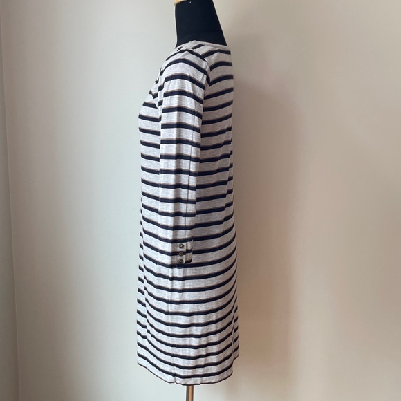 Club Monaco Stripe Jersey Knit Dress - Picture 2 of 14